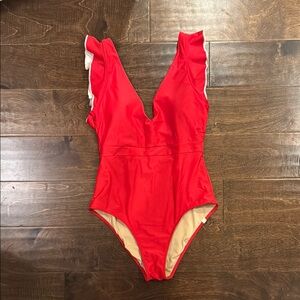 Summersalt Ruffle Backflip in red